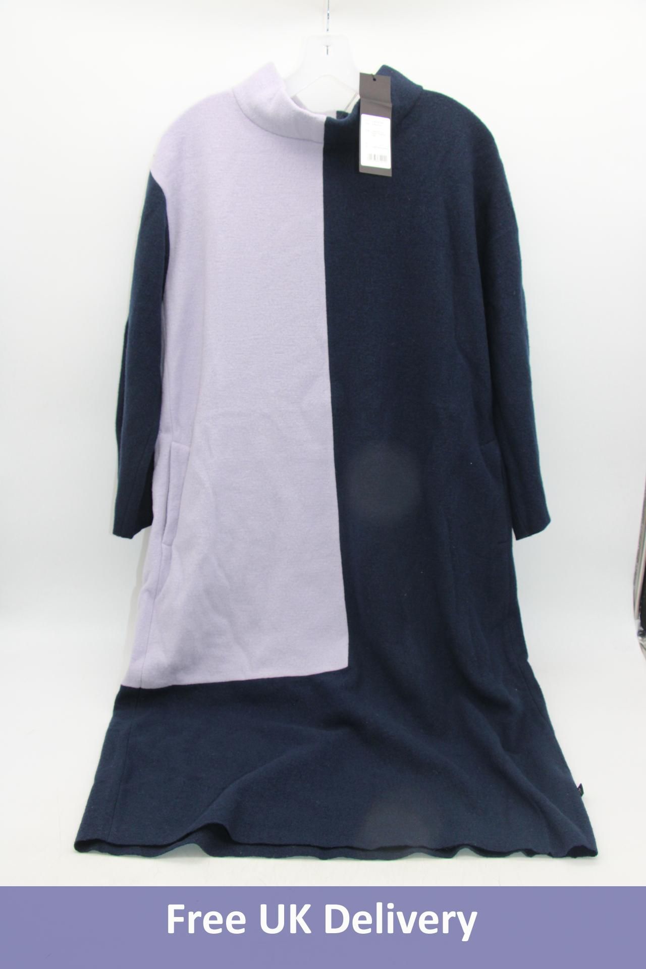 Clemente Kinu Wool Dress, Dark Night/Lavender, Size 1