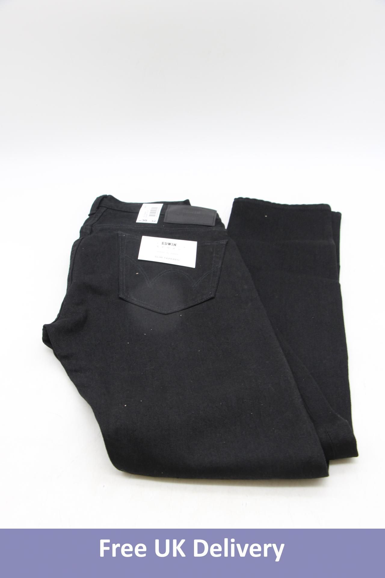 Edwin Slim Tapered Jean, Black, Size W30, L32