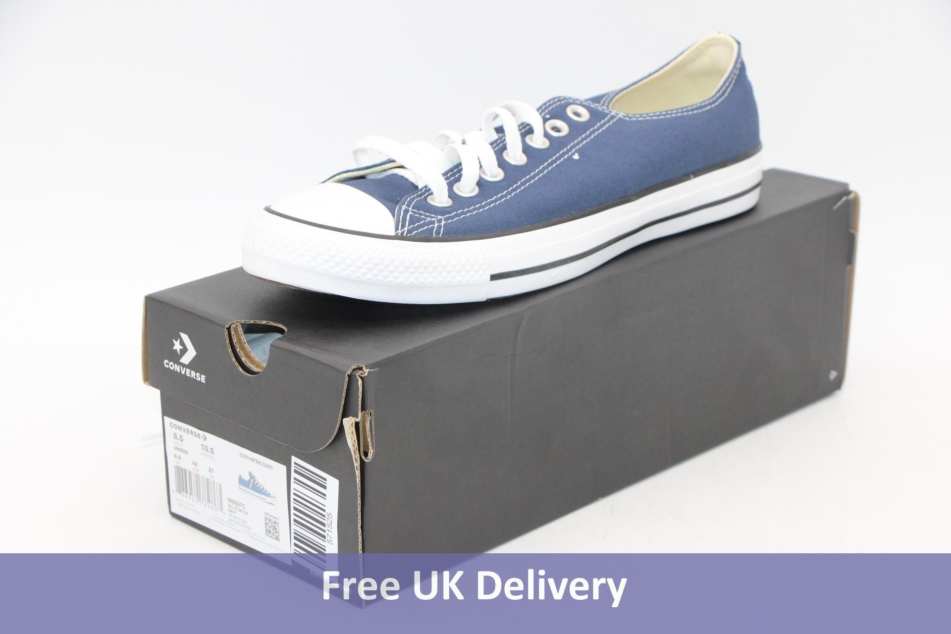 Converse All Star Ox Shoes, Navy/White, UK 8.5