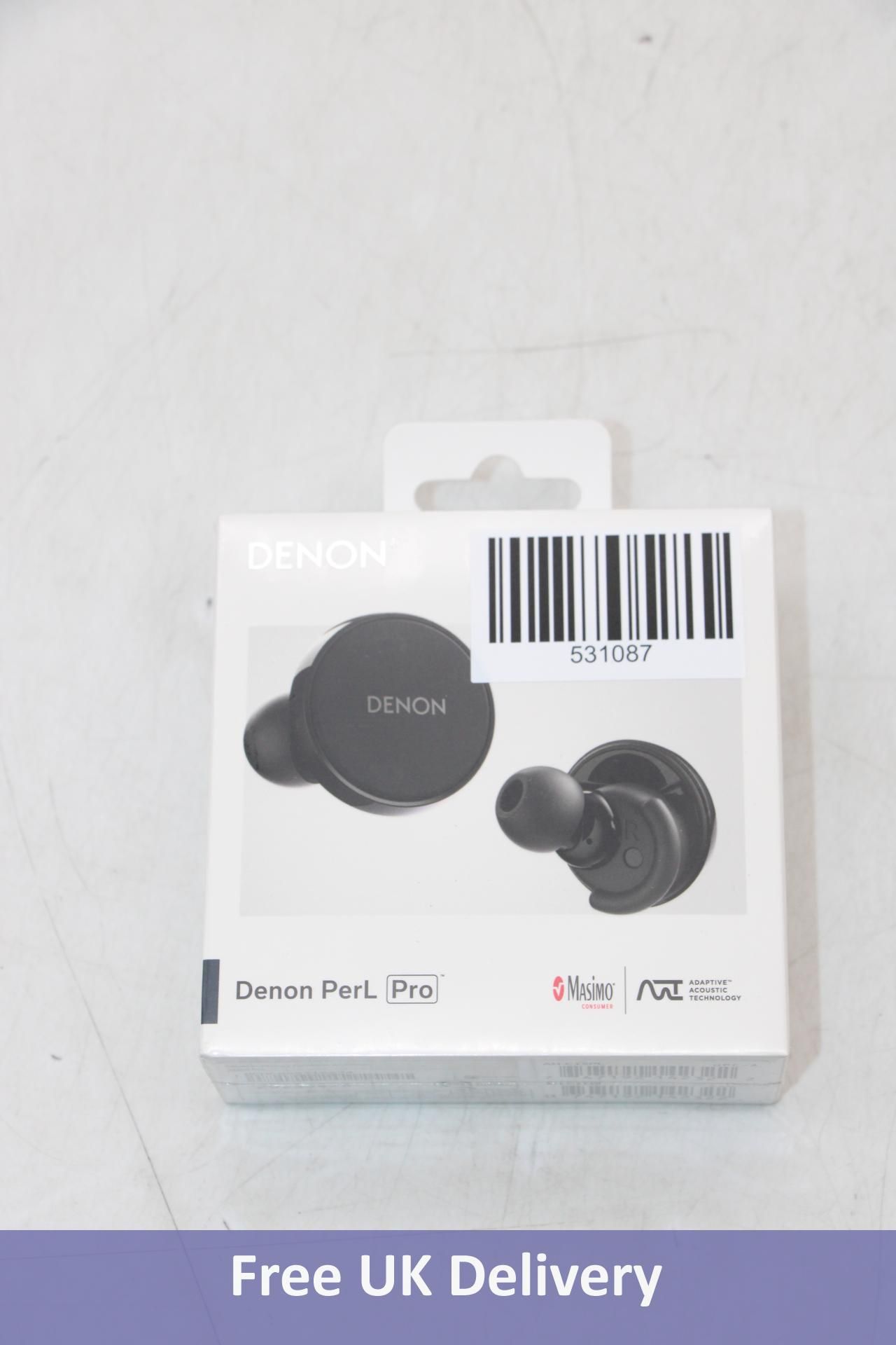 Denon PerL Pro Premium True Wireless Earbuds, Black