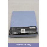 Two Gonzalo Gracia Superking Fitted Sheets, Sky Blue, 180 x 200cm