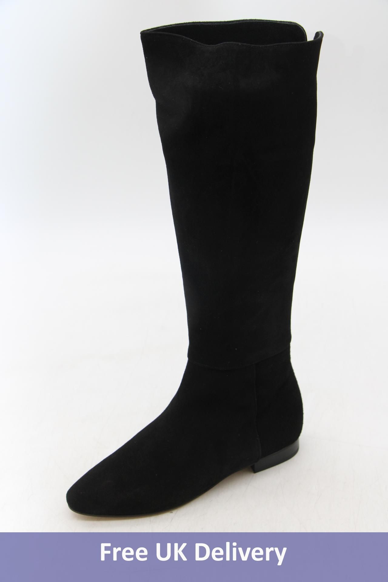 Mizchi Women's Barbie Suede Knee Boots, 1.5cm Heel, Black, Size 220mm