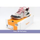 Timberland Lincoln Peak Low Hiker Trainers, Light Beige/Grey/Pink, UK 9