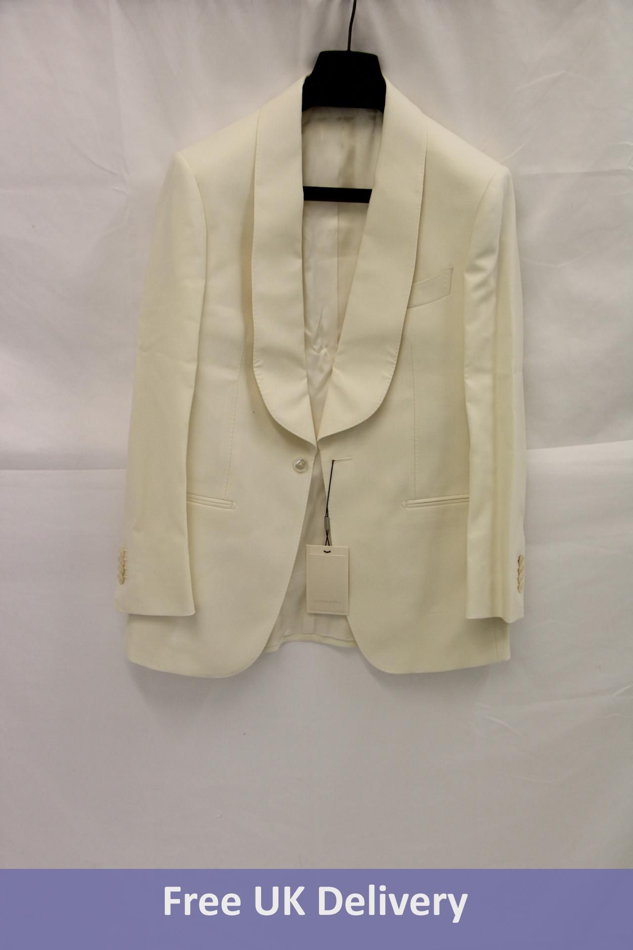 SuitSupply Off-White Washington Dinner Jacket, White, Size EU 24