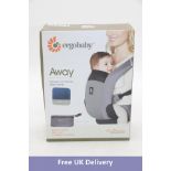Ergobaby Compact On The Go Baby Carrier, Grey, Four Months-Three Years, 12-35lbs