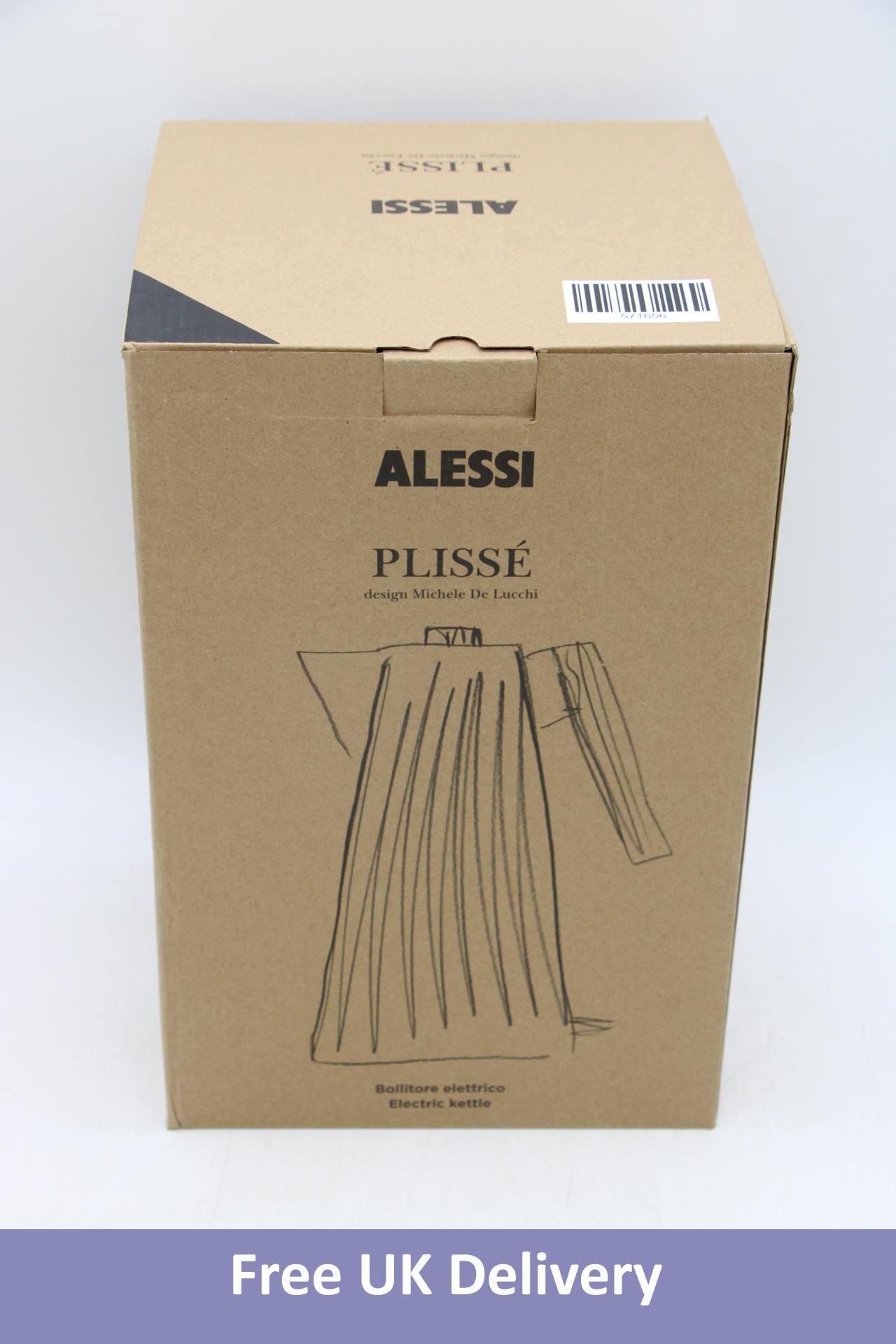 Alessi Plisse Electric Kettle, Black