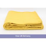 Two Enzo Degli Angiuoni Throw Blanklet, Dark Yellow, Size L