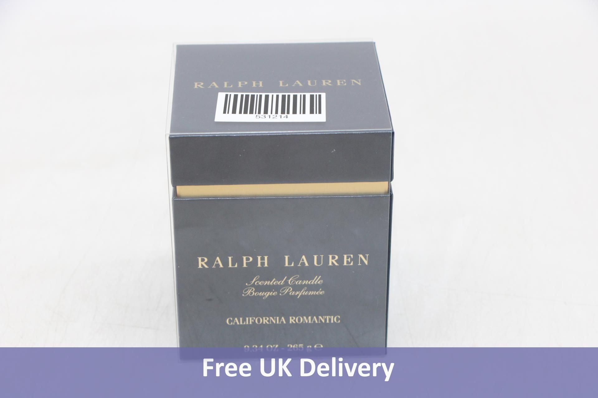 Ralph Lauren California Romantic Single Wick Scented Candle, Navy, 265g