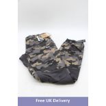 Revolution Race Camo Hiking Trousers, Khaki/Anthracite, Size L