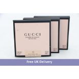 Three Gucci Poudre de Beauté Mat Naturel Face Powder Refill, Shade 00, 10g