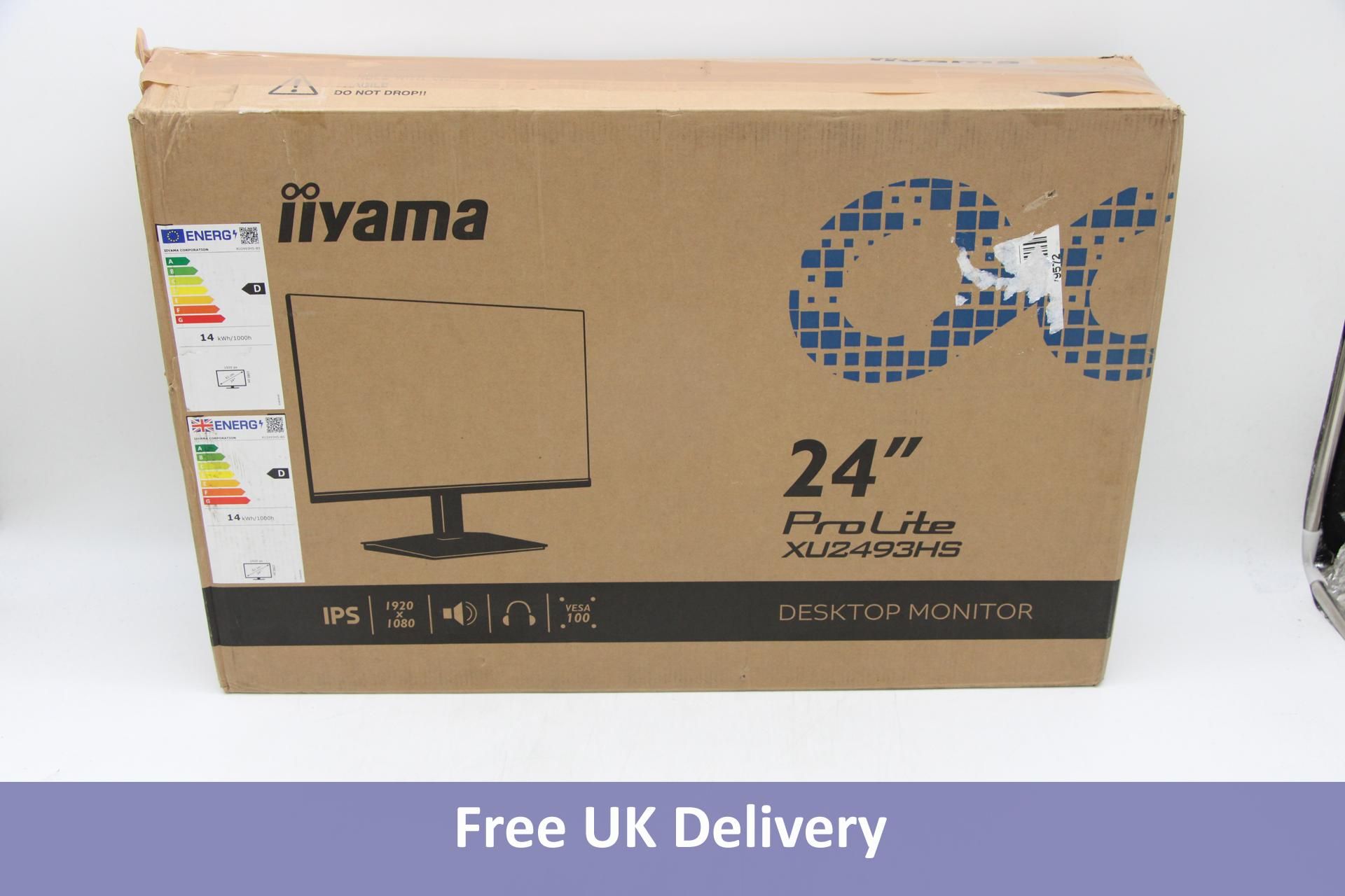 Iiyama Pro lite Desktop Monitor, XU2493HS-B5. Box damaged