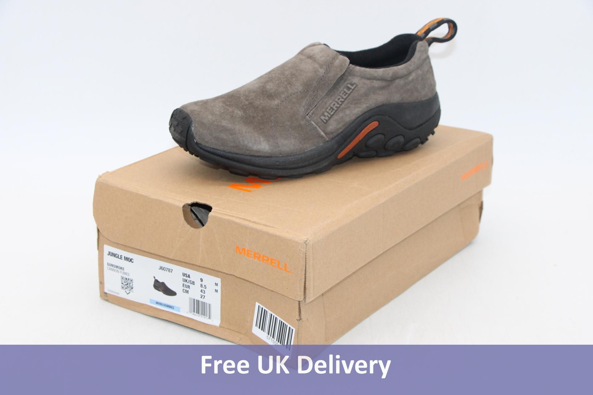 Merrell Jungle Moc Shoes, Gunsmoke/Cannon Fumee, UK 8.5