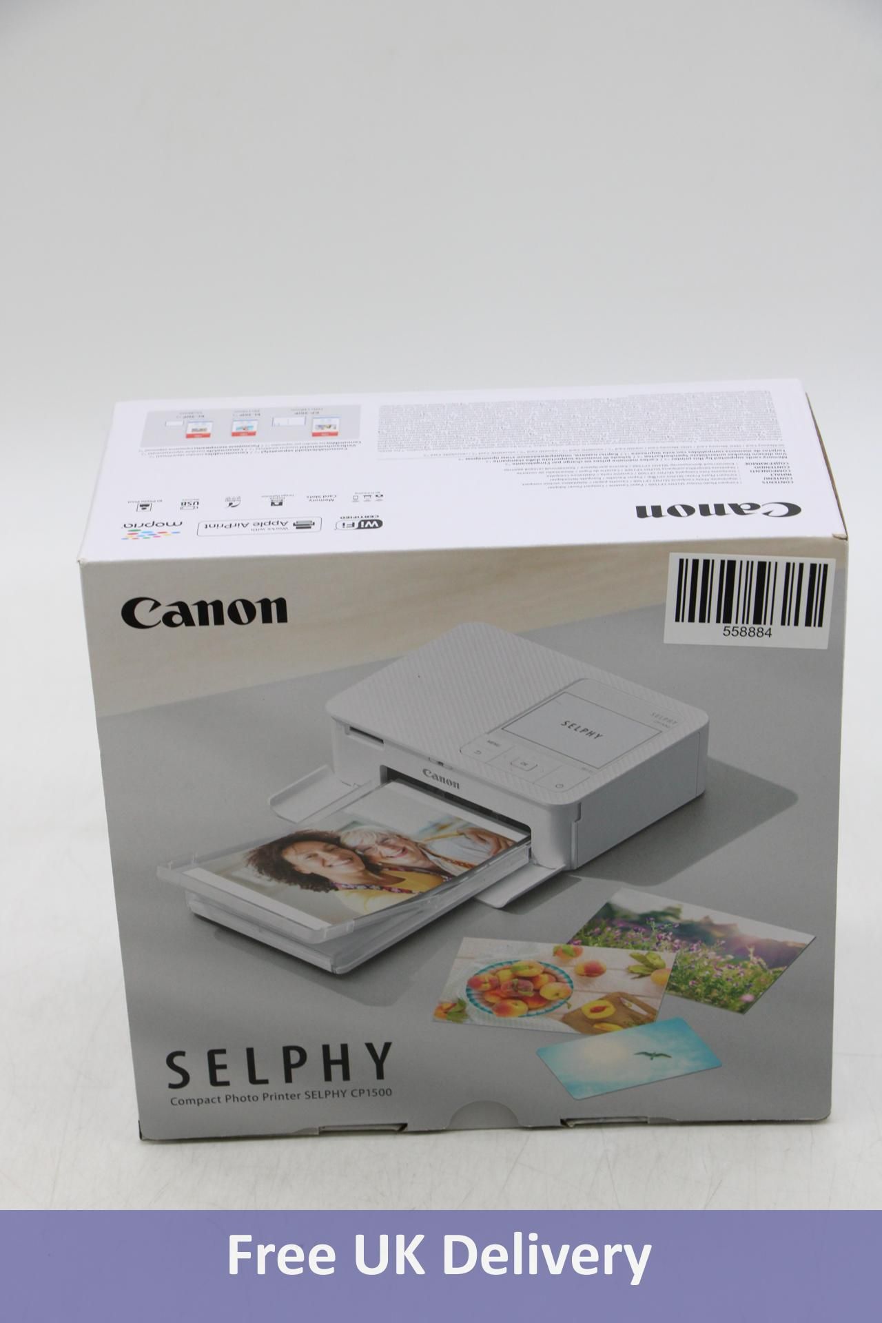 Canon Selphy CP1500 Compact Photo Printer, Black