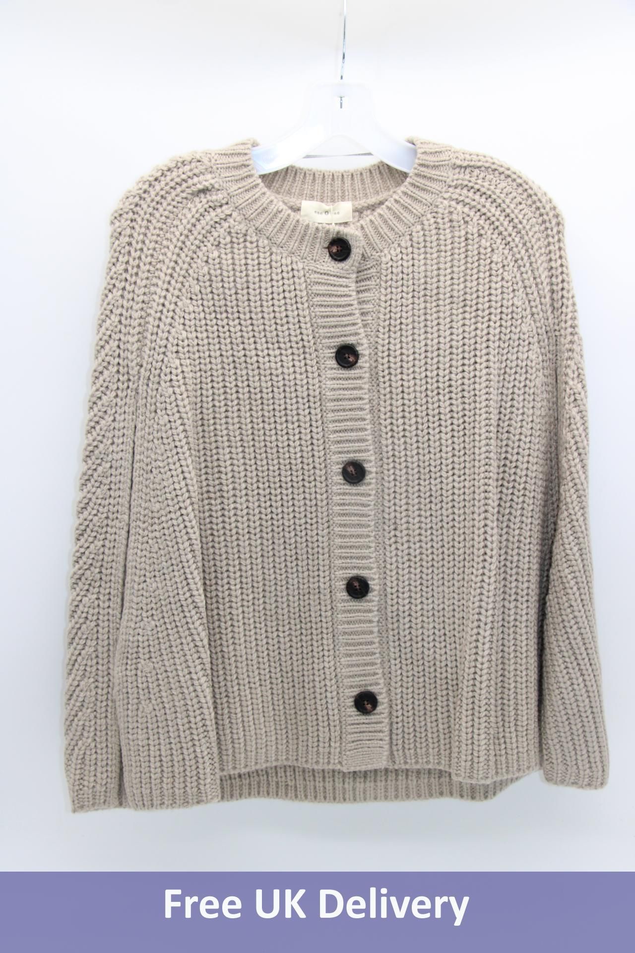 Ese 0 Ese Capa Holmes Cardigan, Taupe, Size Small