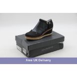 Tommy Hilfiger Basic Closed Toe Mid Wedge Heel Shoes, Black, UK 4