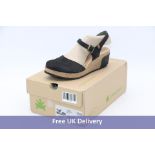 El Naturalista Pleasant Leaves Sandals, Black, EU 37. Box damaged