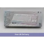 Logitech G715 Wireless Illuminated Gaming Keyboard, White/Light Blue/Pink