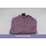 2XU Women's Ignition 1/4 Zip T Shirt, Purple, Size XS