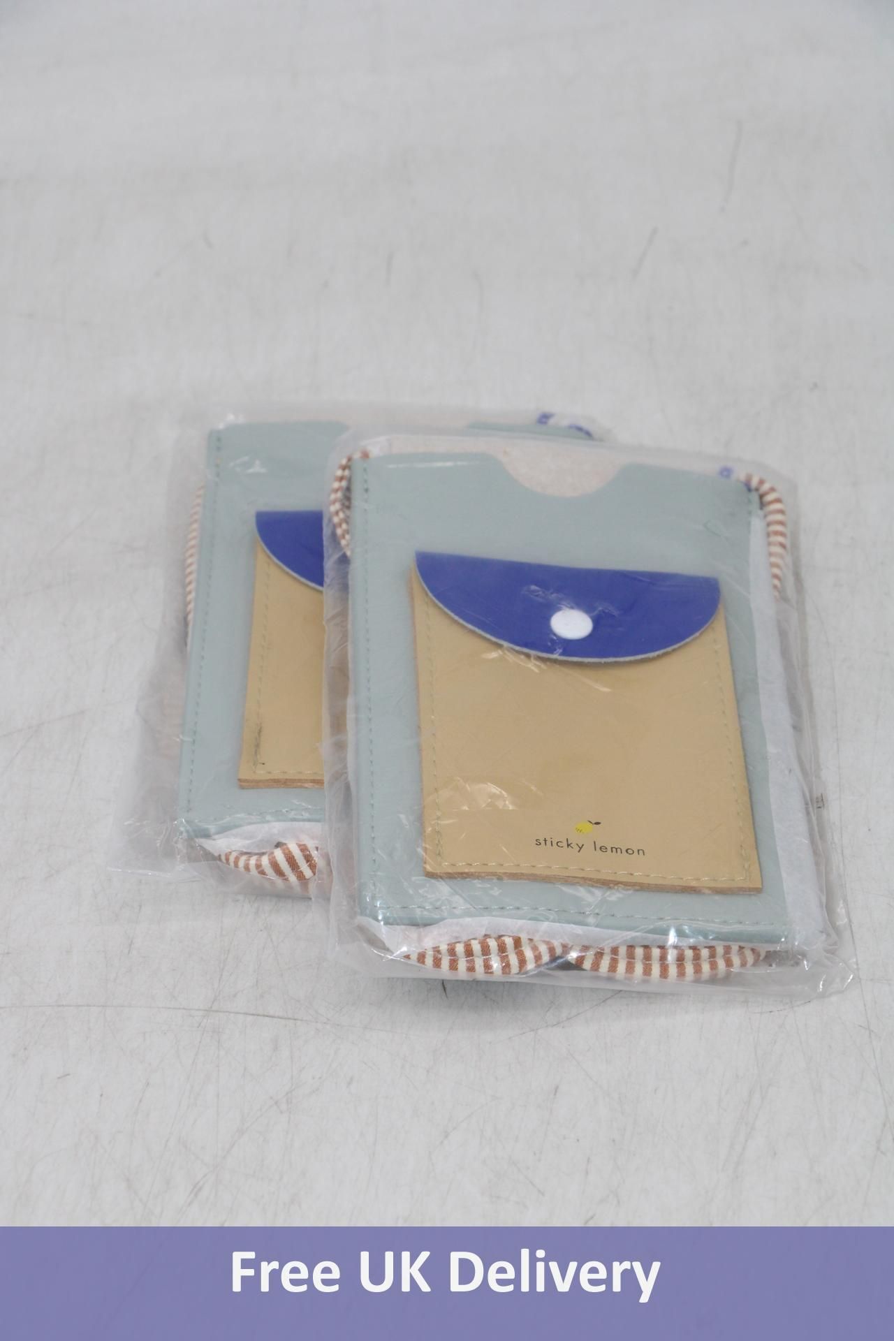 Two Sticky Lemon Moblie Phone Pouches, Meadows Blue Bird