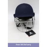 Shrey Classic Cricket Helmet, Mild Steel, Navy, Large, 60-63cm. Box damaged