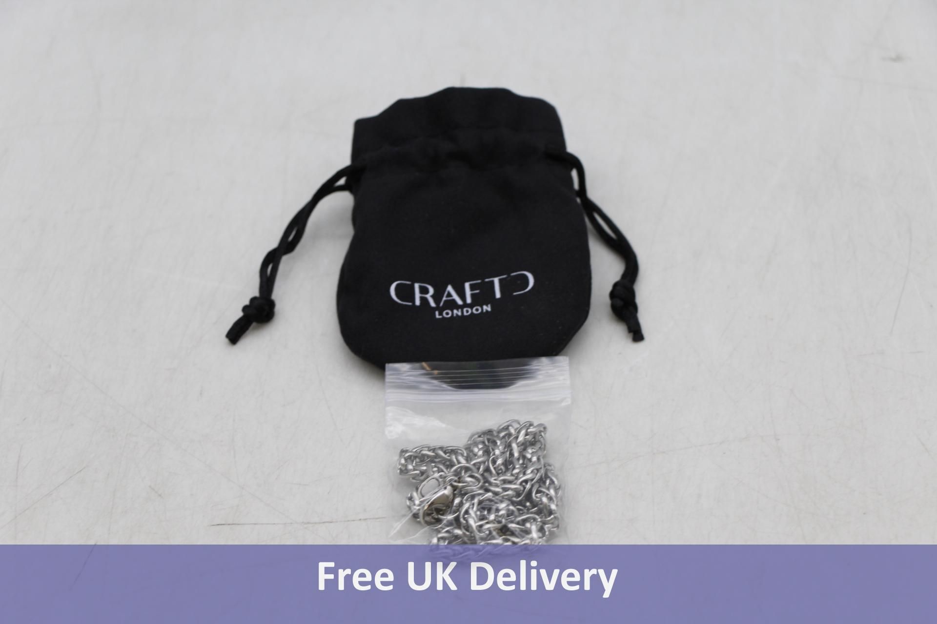 Craftd London Wheat Chain Silver 50cm