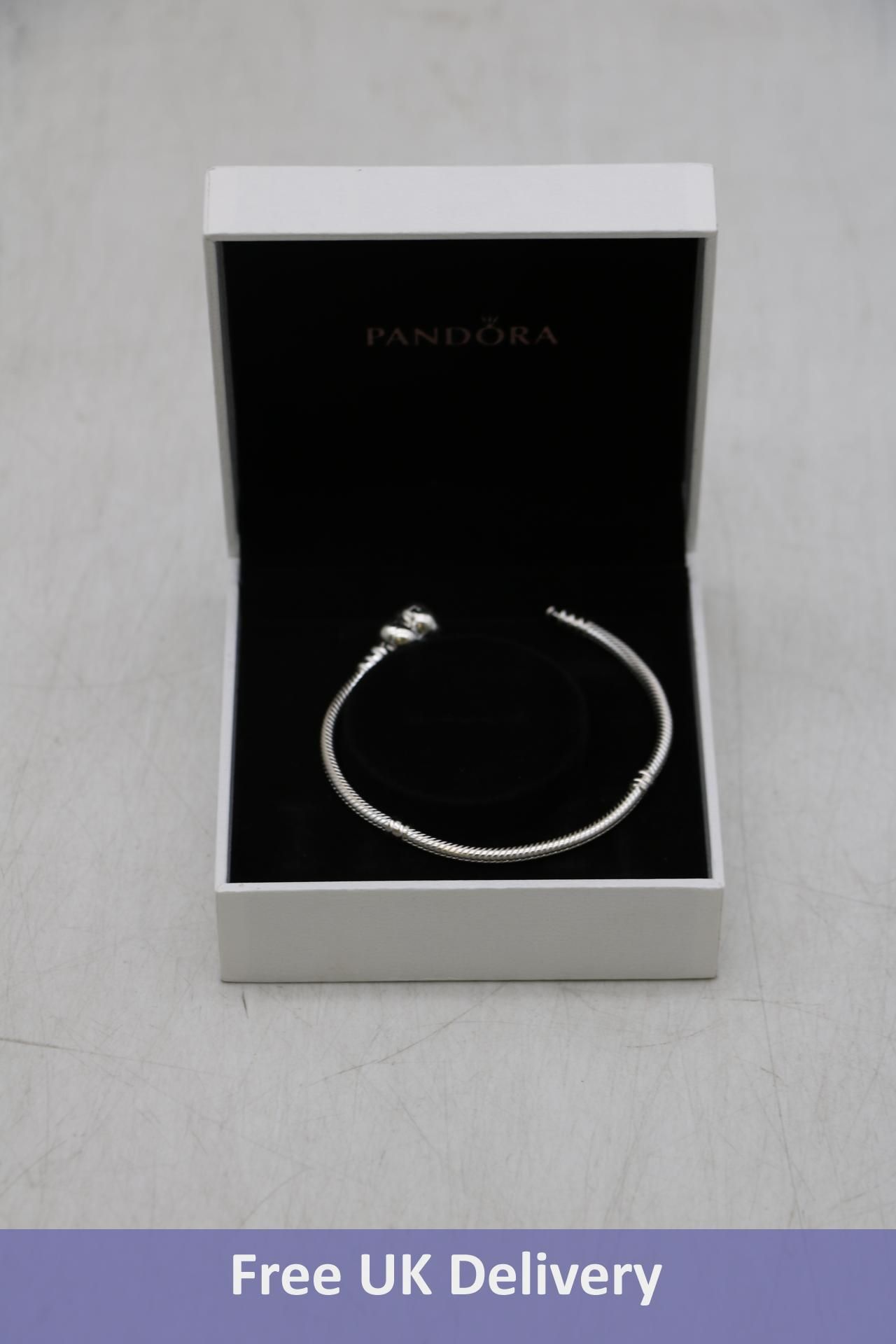 Pandora Moments Women's Sterling Iconic Snake Chain Bracelet, Silver