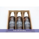 Three Bottles Body Shop Coconut Bronze Glowing Wash Off Tan, 100ml Per Bottle