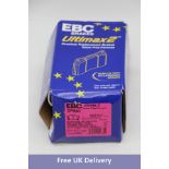 Two Ultimax2 Premium Replacement Brake Pads to include 1x DP680 and 1x DP1089, 4 Pieces per Set, Sli