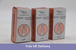 Fifteen Packs Vixi Professional Nail Glue with Prep File, 15g