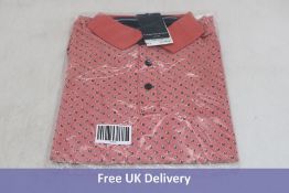 Two Casa Moda Men's Polo T-Shirts, Pink, X-Large