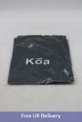 Three Koa T-Shirt with Logo, Black, Size L