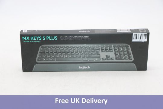 Logitech MX Keys S Plus Master Series Keyboard, Black