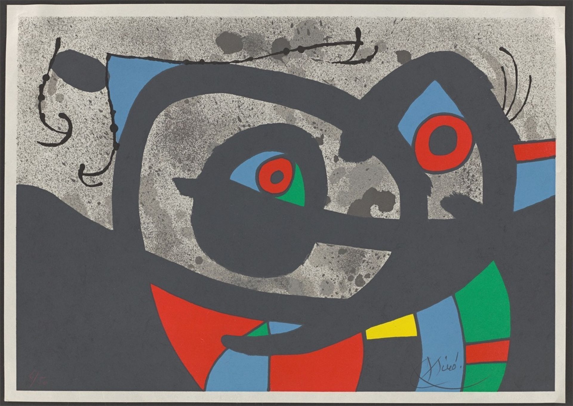 Joan Miró. Aus: „Le Lézard Aux Plumes d'Or“. 1971 - Bild 2 aus 3