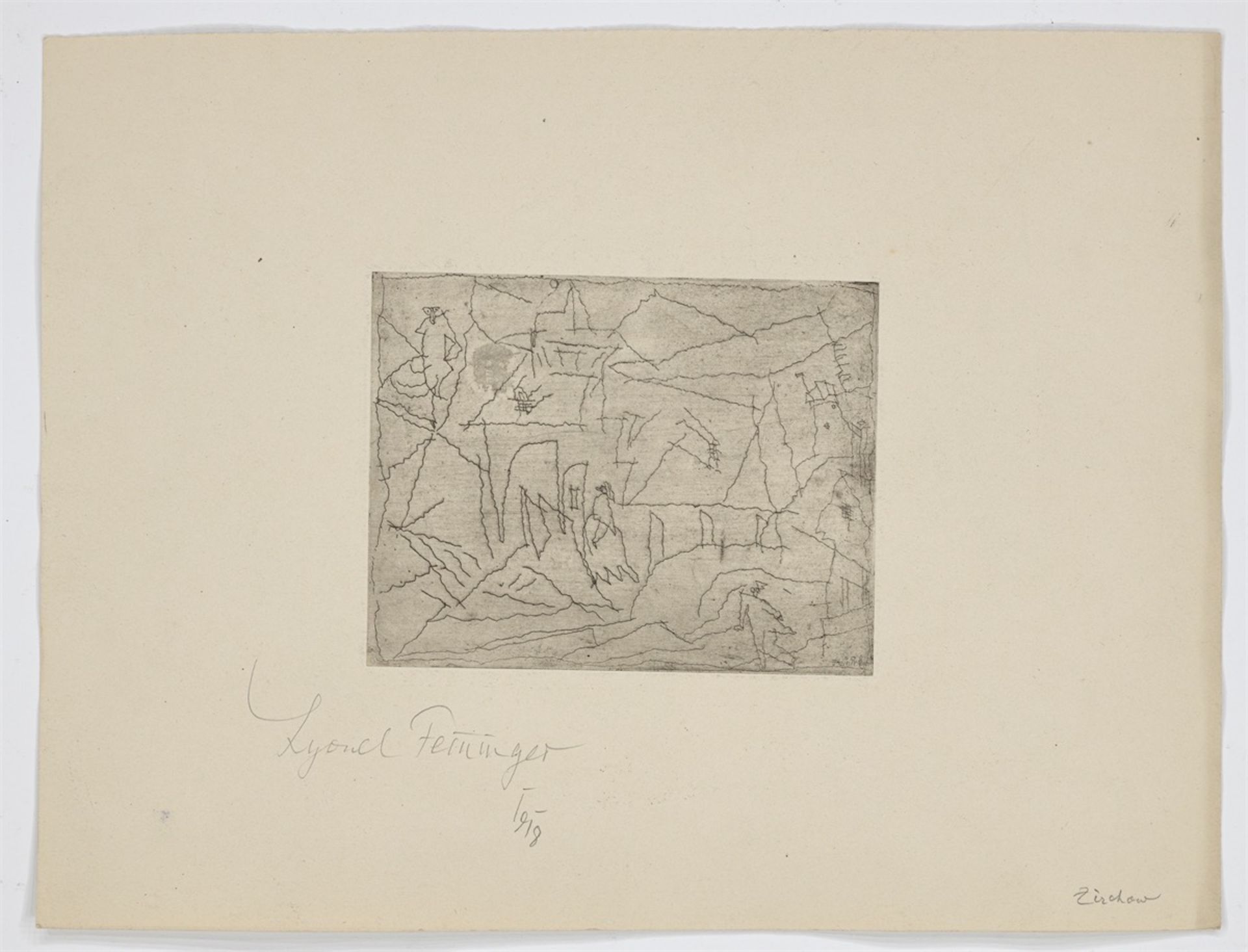 Lyonel Feininger. „Zirchow“. 1918 - Bild 2 aus 3