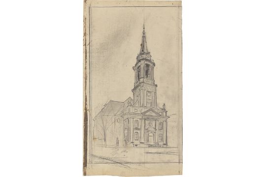 Werner Heldt. "Parochialkirche". Um 1931 - Bild 1 aus 4