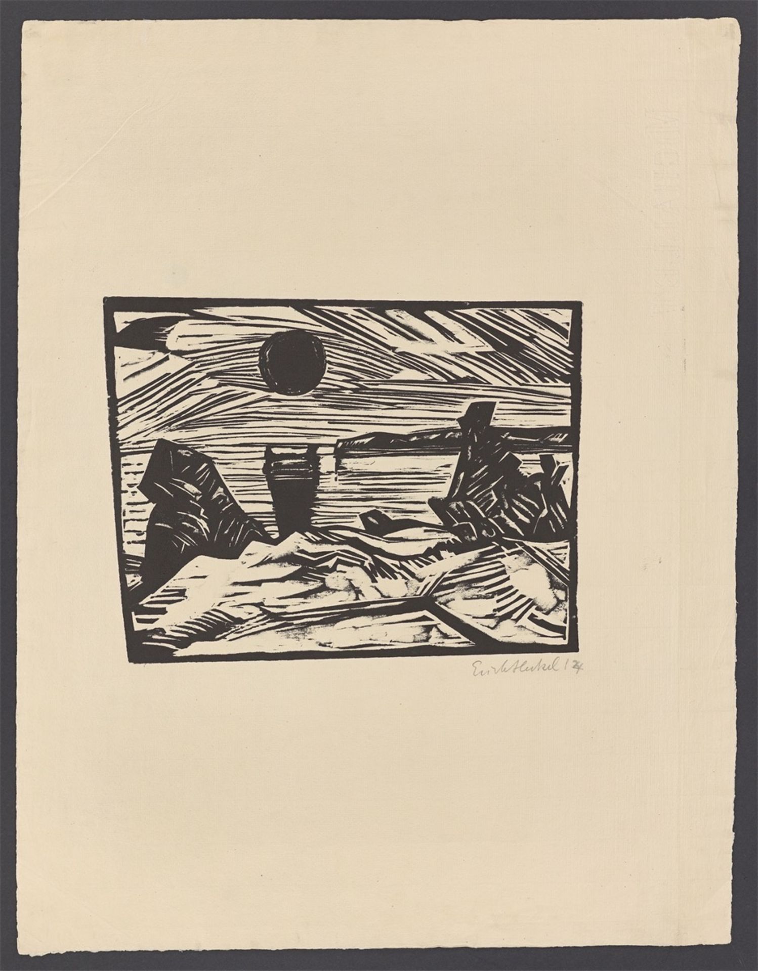 Erich Heckel. „Sonnenaufgang“. 1914 - Bild 2 aus 4