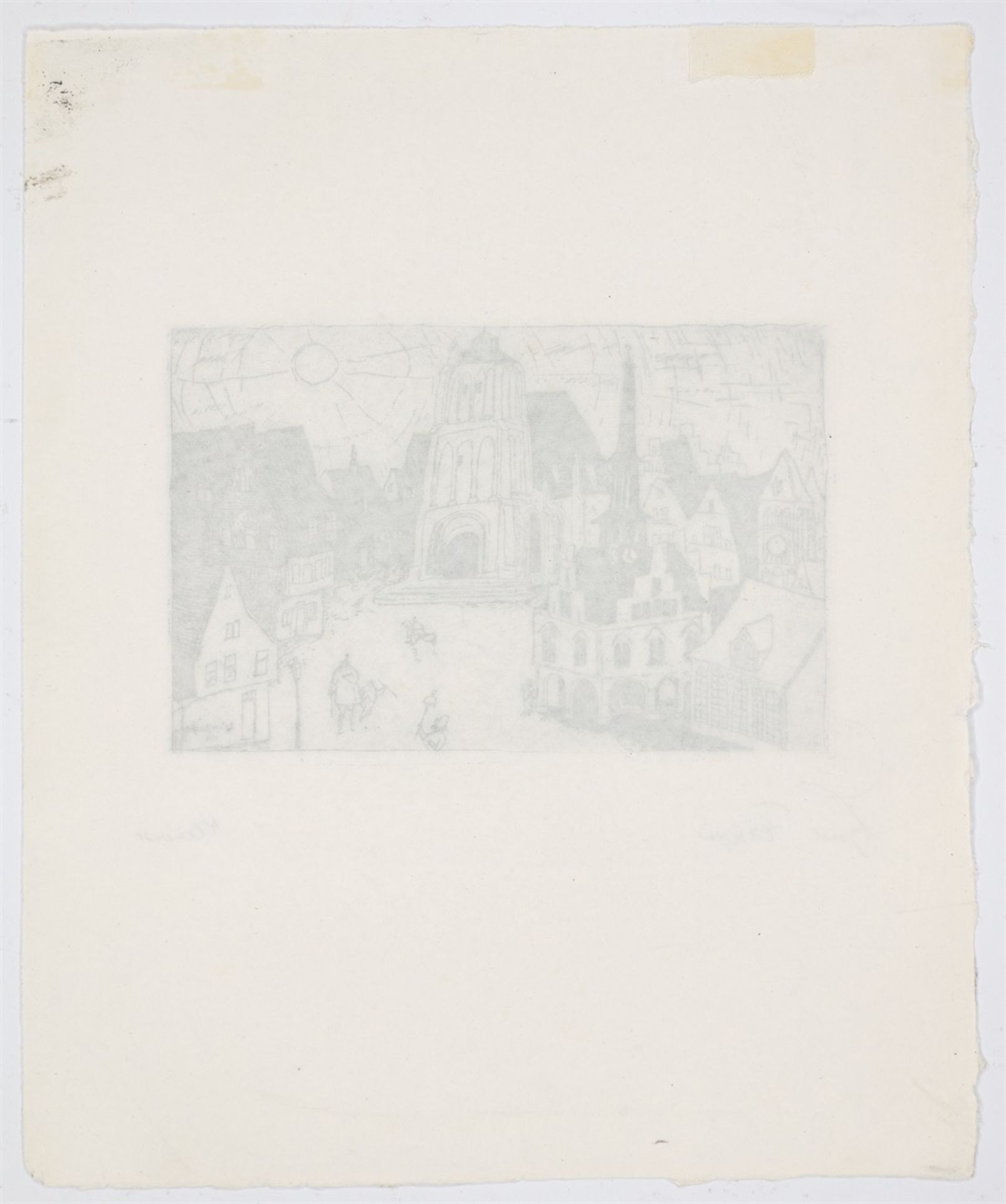 Lyonel Feininger. „Sonnenaufgang (Kleinstadt)“. 1911 - Bild 3 aus 4