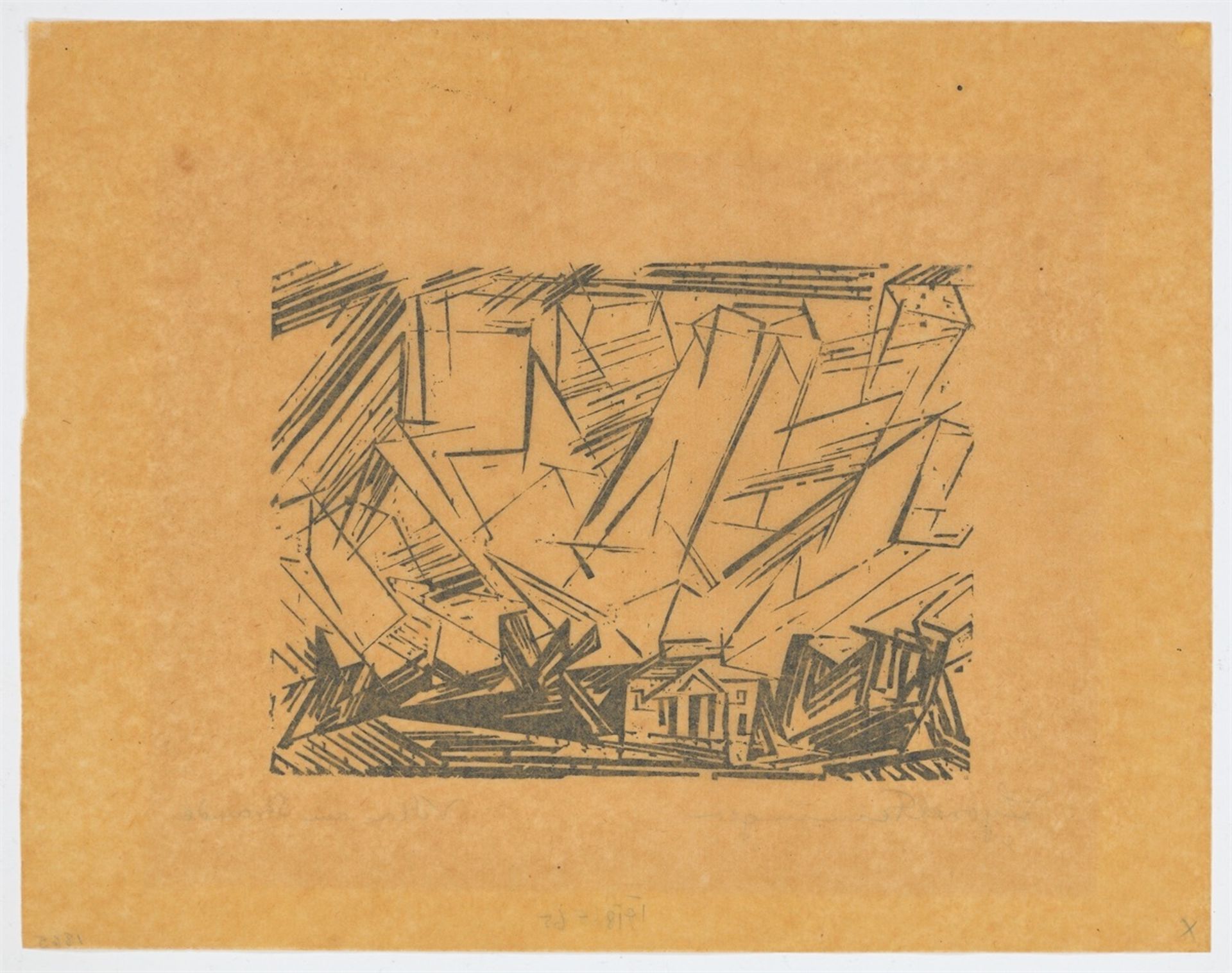 Lyonel Feininger. „Villa am Strande, 3“. 1918 - Bild 3 aus 4