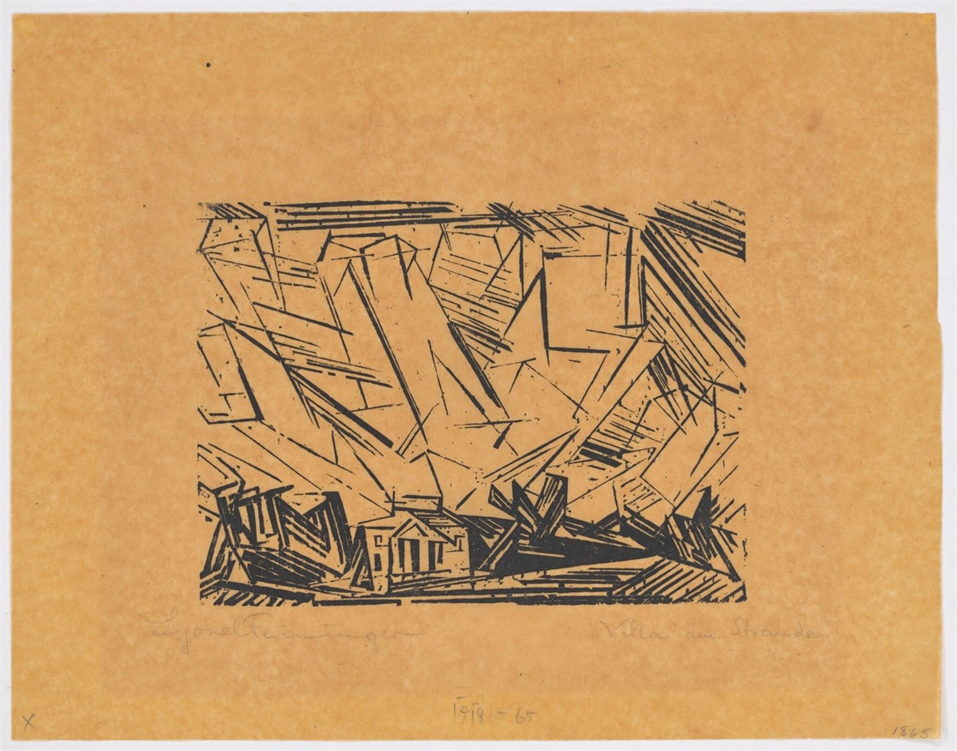 Lyonel Feininger. „Villa am Strande, 3“. 1918 - Bild 2 aus 4