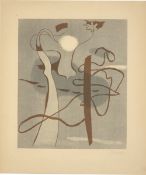 Willi Baumeister. „Komposition auf Grau-Blau (Komposition mit weißem Kreis)“. 1936
