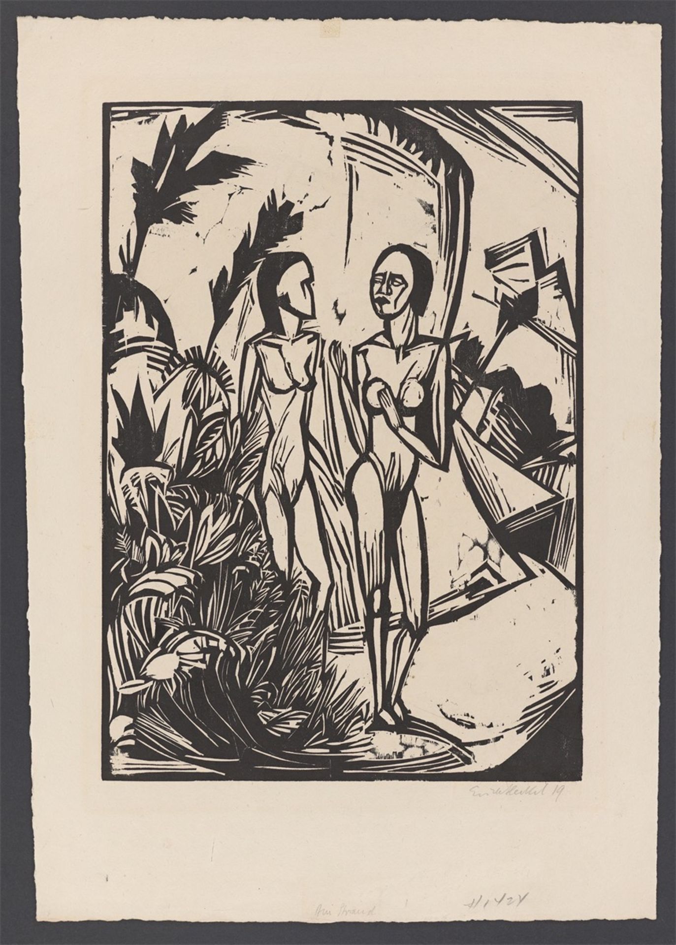 Erich Heckel. „Frauen am Strand“. 1919 - Bild 2 aus 4