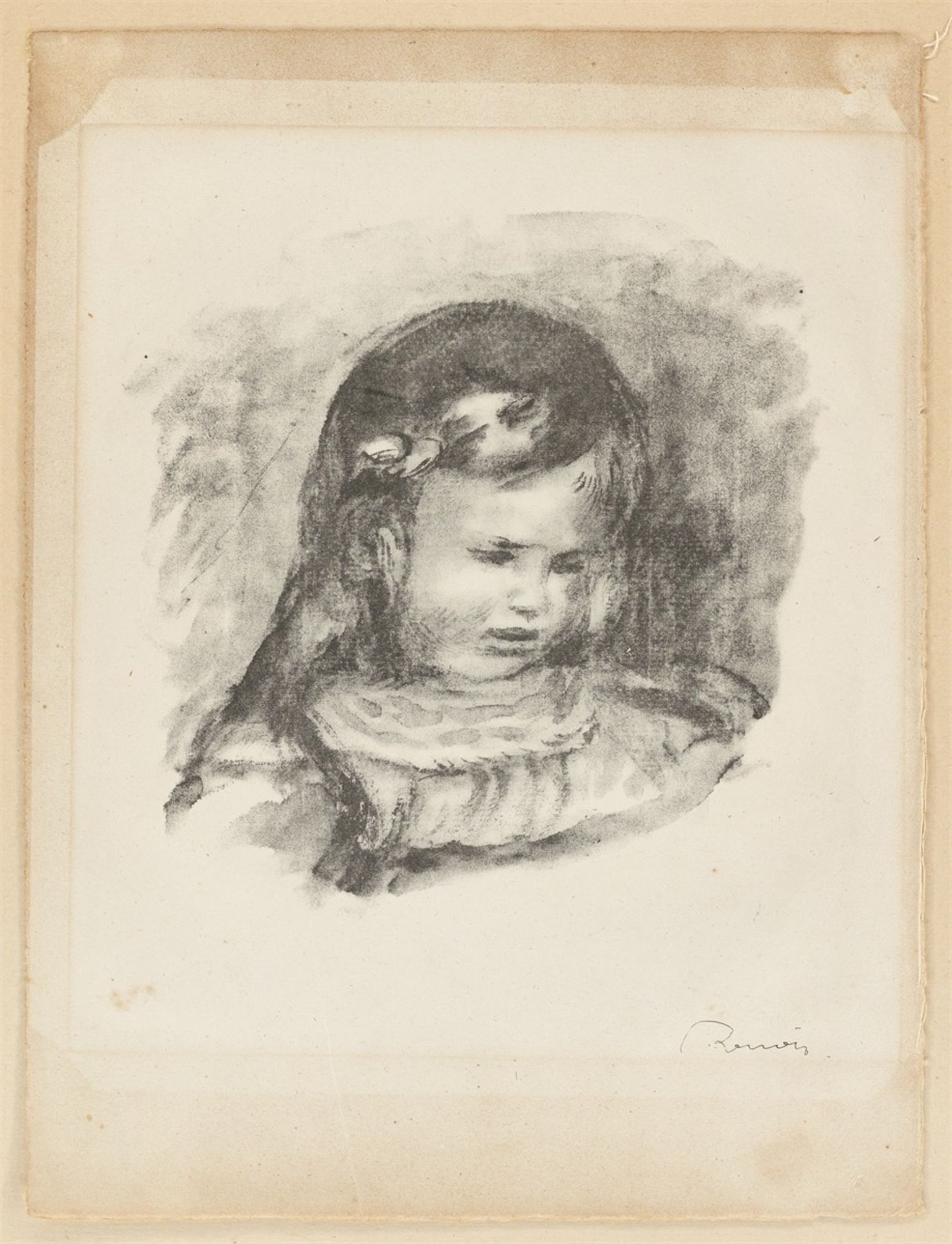Nach Auguste Renoir. „Claude Renoir, la tête baissée“. 1904/1960 - Bild 2 aus 3
