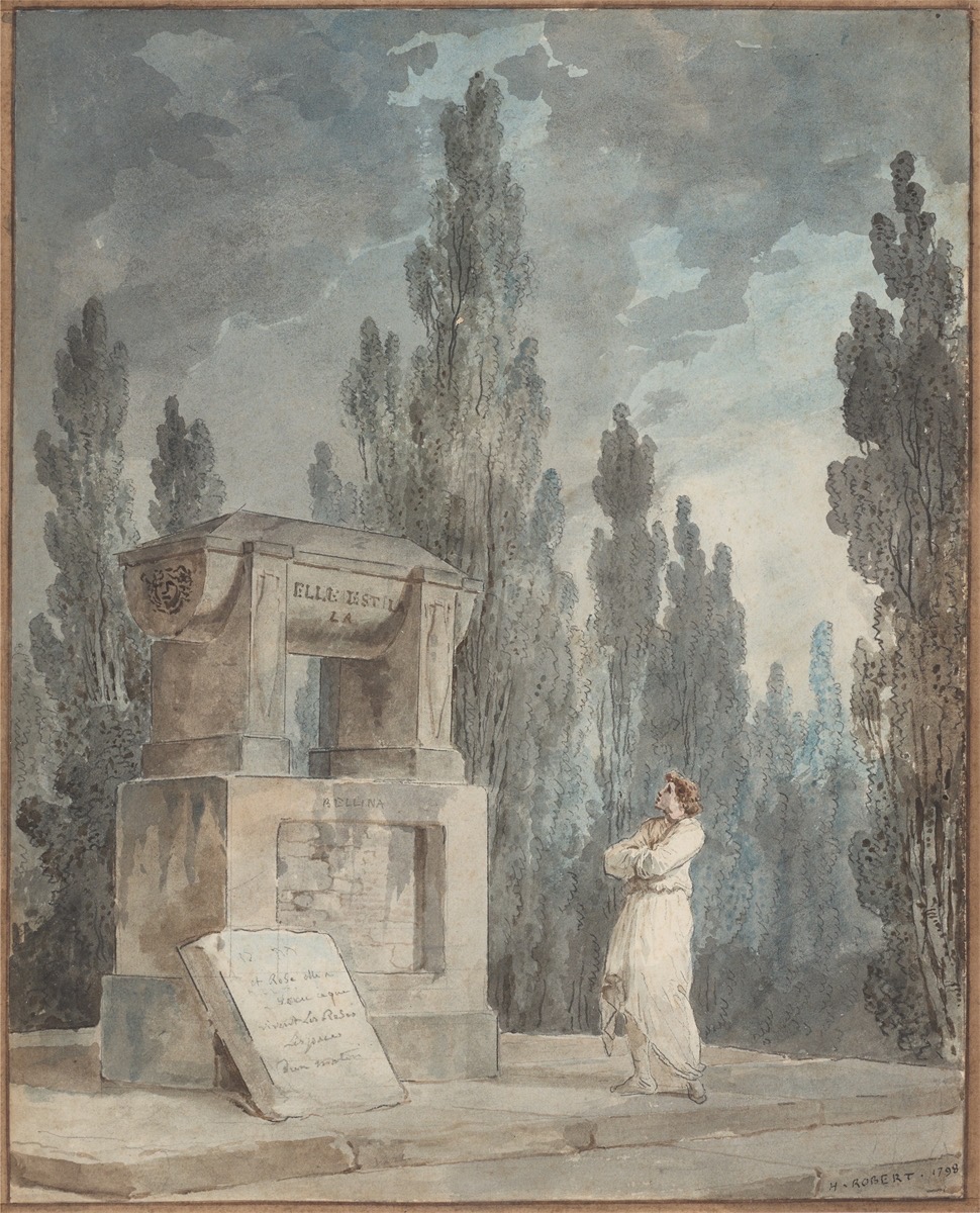 Hubert Robert. Design for a tomb. 1798