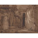 Deutsch, um 1820. La Grotta di Posillipo bei Neapel.
