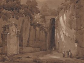Deutsch, um 1820. La Grotta di Posillipo bei Neapel.