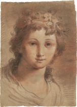 Deutsch, um 1800. Mädchenporträt (+ 2 Beigaben).