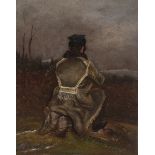 Thomas Fearnley. Reverse view of a painter (?).