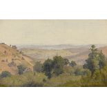 Carl Theodor Reiffenstein. Landscape near Kiedrich im Rheingau. Circa 1880