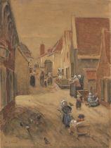 Max Liebermann. „Straße in Zandvoort“. Um 1879