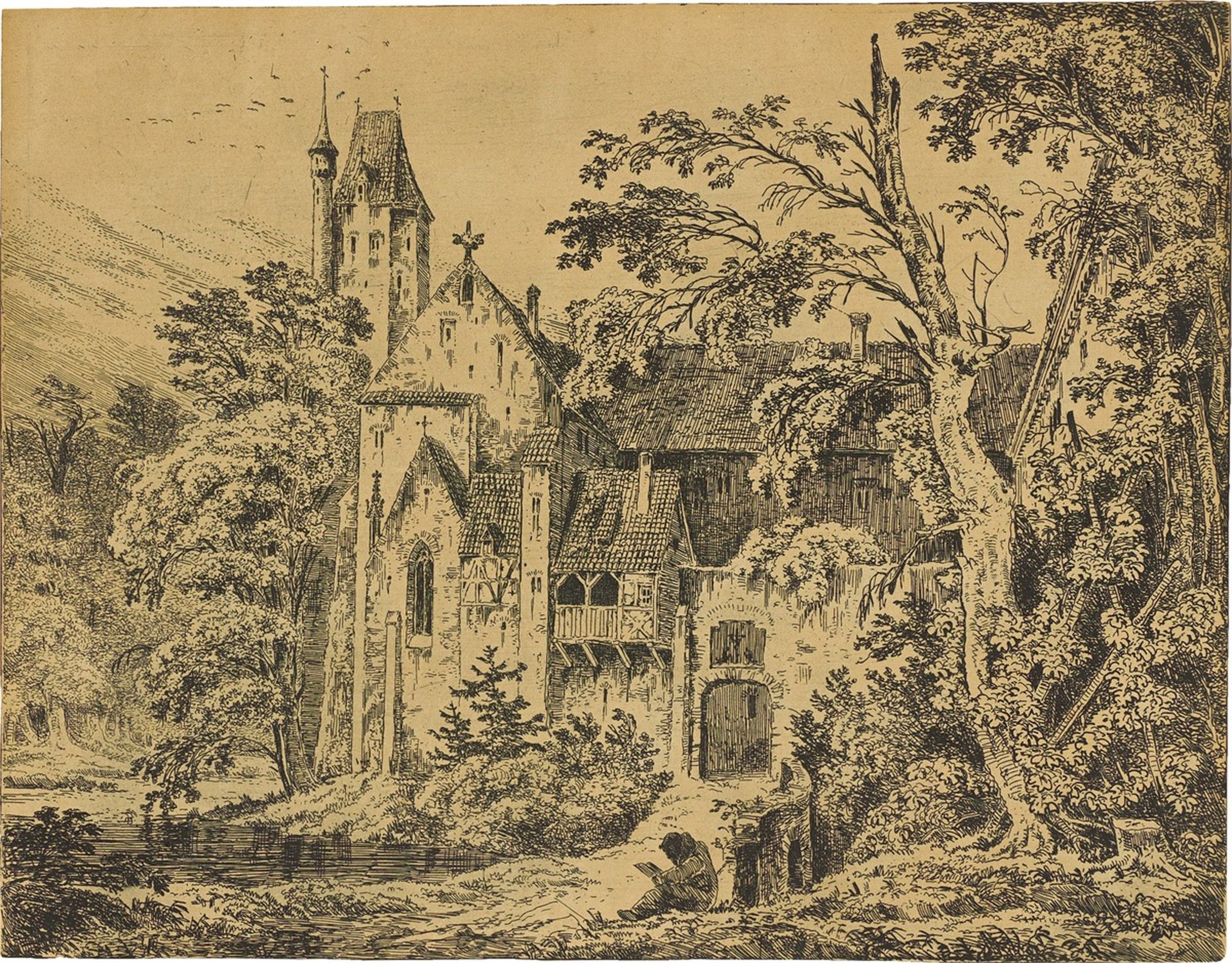 Carl Blechen. ”Kloster im Walde”. 1823